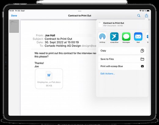 Easily Print Emails from iPhones and iPads With Or Without Airprint