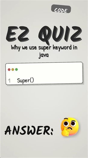 Java super Keyword Explained in 30 Seconds