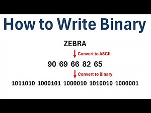 How to Write Text in Binary (With Example)