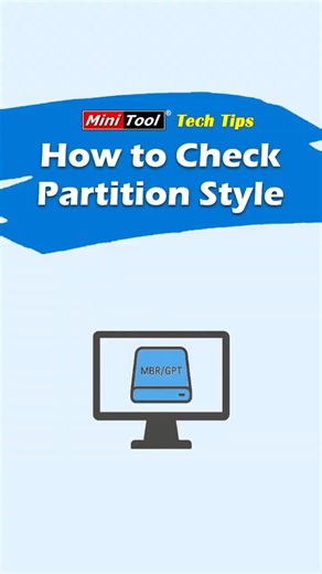 How to Check MBR or GPT Partition Style Quickly? #partition #windowstips