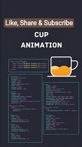 ☕ Cup Animation #css #javascript #js #html #animation #coding #webdevelopment #webdesign #tips #java
