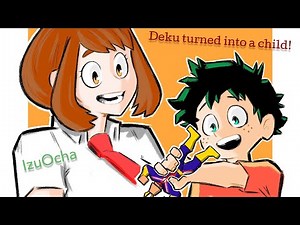 BNHA/MHA Texting Story [One-Shot] - Deku turns into a child for 24 hours [IzuOcha]