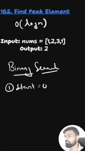 LeetCode 162 – Find Peak Element | Binary Search Solution in Java (Fast & Easy)