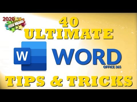 40 Ultimate Word Tips and Tricks for 2020