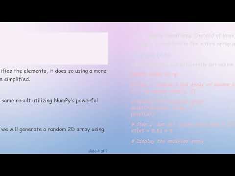 A Simple Way to Edit Elements in a 2D Array Using Python