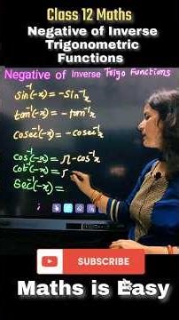 Inverse Trigonometric Functions Class 12 | CBSE Board Exam 2026 #shorts #ytshorts