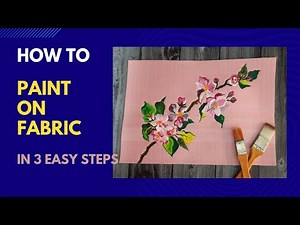 How to paint on fabric| Fabric painting