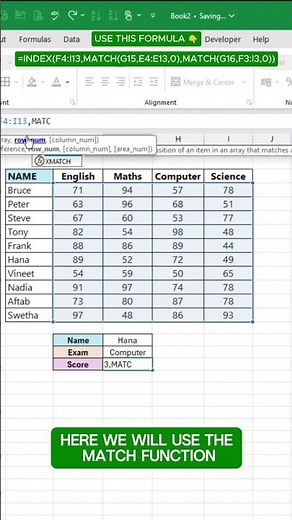 Excel INDEX MATCH for Dummies: 2-Way Lookup Made Easy! 👽