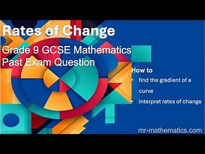 Estimate the Gradient of a Curve | GCSE Grade 9 Maths | Mr Mathematics