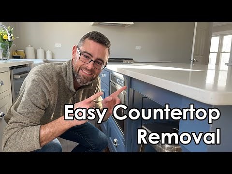 Easily remove countertops without damage
