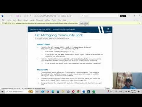 Excel Module 2 Sam End of Module Project 1 First Mittagong Community Bank