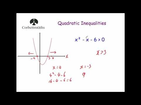 Quadratic Inequalities - Corbettmaths