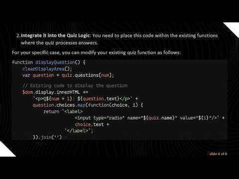 How to Add Open Questions with a Textbox Form in JavaScript