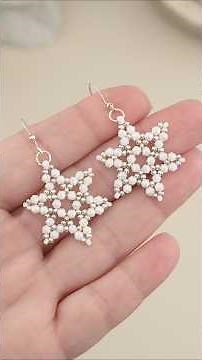 Winter Jewelry: DIY Snowflake Earrings