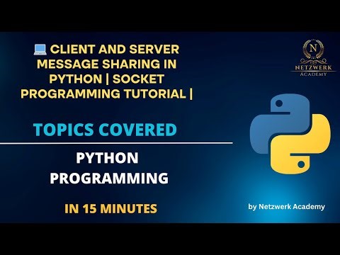 💻 Client and Server Message Sharing in Python | Socket Programming Tutorial |