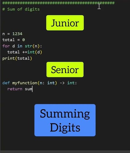 How to calculate the sum of digits in Python