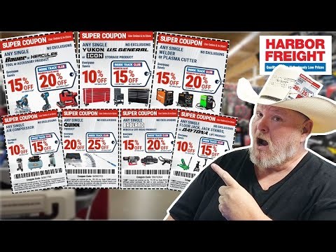 Hot Harbor Freight Coupons on Top Brands up to 25% OFF!