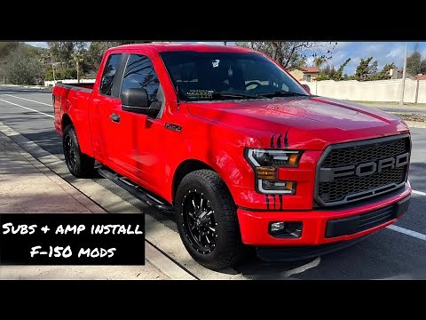 2016 F-150 subwoofer & Amp Install and mods