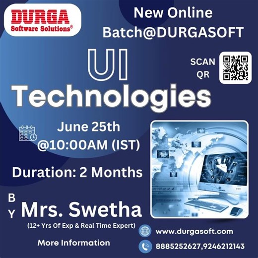 🚀 Kickstart Your UI Journey with DURGASOFT!