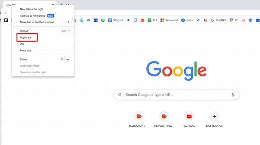Duplicate Tab Keyboard Shortcut for Chrome and Edge - Chrome Story