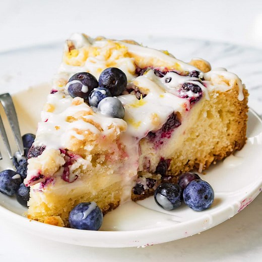 Blueberry Cream Cheese Coffee Cake - Easy Recipe - Chenée Today