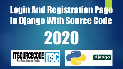 Django Login And Registration With Source Code
