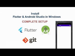 How to Install Flutter and Android Studio with Flutter Setup + Git Installation | Step-by-Step Guide