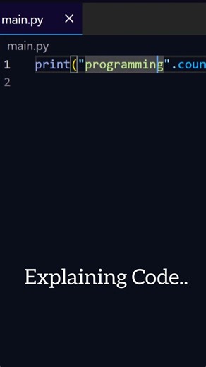 Count specific char in string using Python #coding #python #programming