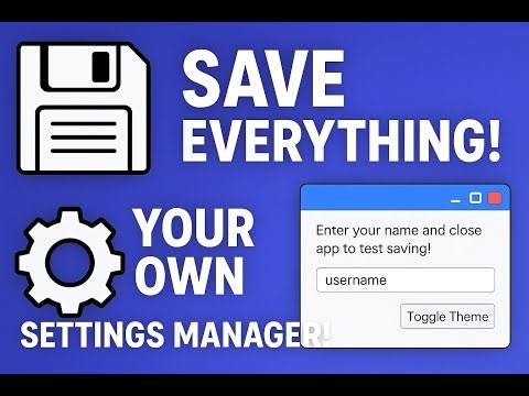 💾 Save App Settings in WinForms Like a Pro | JSON Settings Manager Tutorial