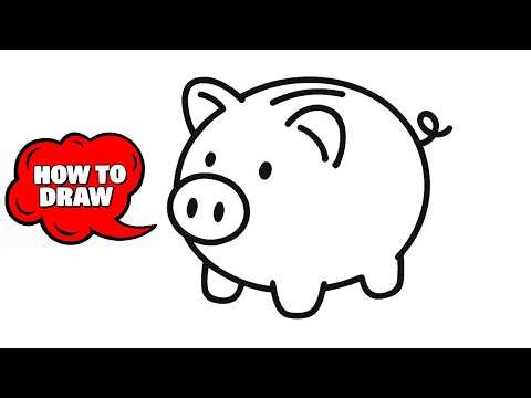 How to Draw Piggy | Easy Step-by-Step Drawing Tutorial for Beginners