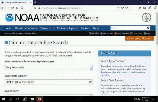 Weather Data Analysis in R