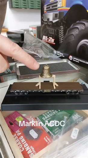 Marklin ACDC wagon at the Sant'Alessandro model shop