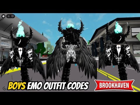 "Roblox Emo Slender Angel Back Outfits 👼🖤 | Brookhaven Codes"