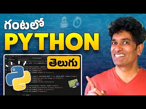 Beginner to PRO Python in 1 Hour (Telugu tutorial with code samples)