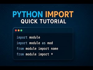 Python Import Quick Tutorial – Modules, Packages, and Libraries Explained!