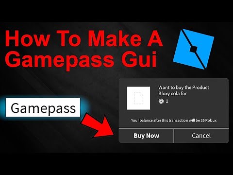 How To Make A Gamepass Gui in Roblox Studio (2020)