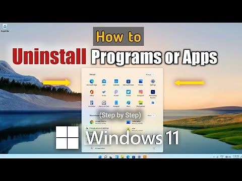 How to Uninstall Programs or Apps in Windows 11