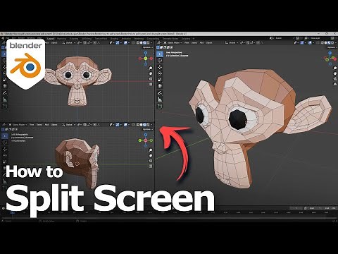 Blender how to split screen and remove split screen