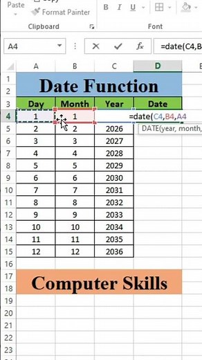 📆 How to Use the DATE Function in Excel | Format & Manage Dates Easily!