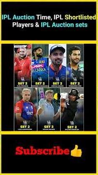IPL Auction Time, IPL Shortlisted Players & IPL Auction sets | IPL 2026 Auction | #factsmaavalite