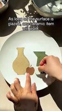 How to use transfer paper ❤️ ••• Follow @ini_ceramique for more!