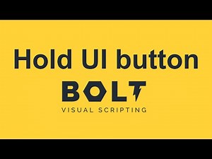 Hold down a button and receive continuous input - Bolt |Unity tutorial|