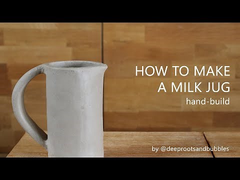 How to make a milk jug - (hand-built ceramics) | The entire pottery process