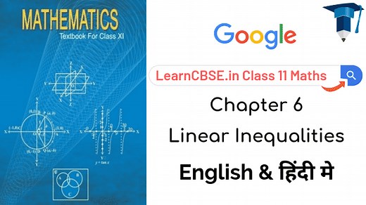 NCERT Solutions for Class 11 Maths Chapter 6 Linear Inequalities