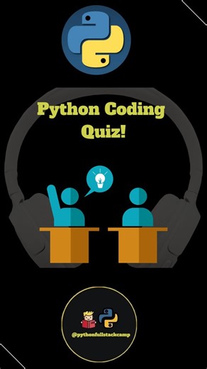 pythonfullstackcamp on Instagram: "Give your answer in comment or DM. Python quiz Python coding quiz Python beginner quiz Python interview quiz Python MCQ Test your Python skills Python challenge Python trivia Python questions and answers Learn Python quiz #pythonpattern #butterflypattern #patternincode #pythonloops #pythonstars M (Medium): #pythoncoding #patternprograms #pythonpractice #learnpython #codingexamples #pythonbeginner #pythontips L (Large): #python #programming #coding #developer #c