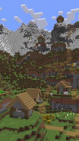 Ruined Portal Mountain Circle (Almost) – Minecraft Java Edition 1.20.6 Seed