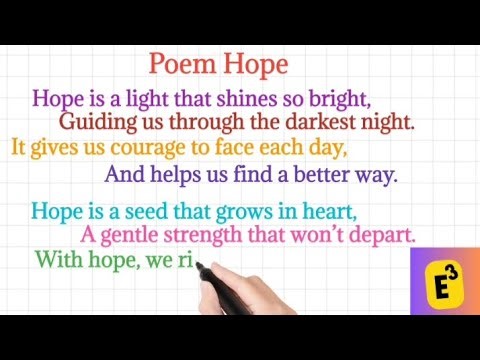 🔴 Hope | Hopes | Hope Vs | Write About Hope | Poem | ABC Hope | Bob Hope