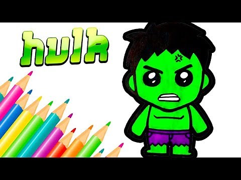APRENDE A DIBUJAR A HULK KAWAII SUPER CUTE