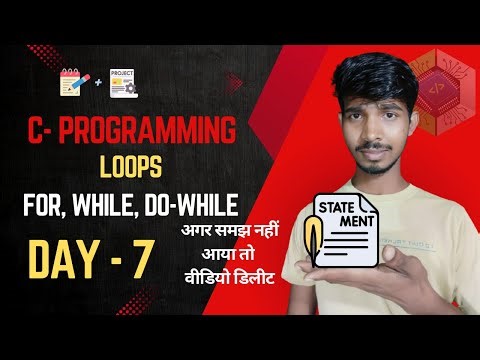 Day 7 C Loops Full Tutorial | for, while & do-while Explained with Examples