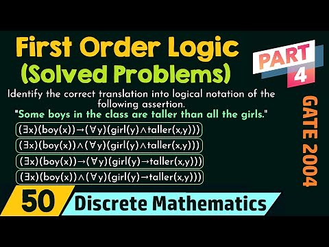 First Order Logic (Solved Problems) - Part 4